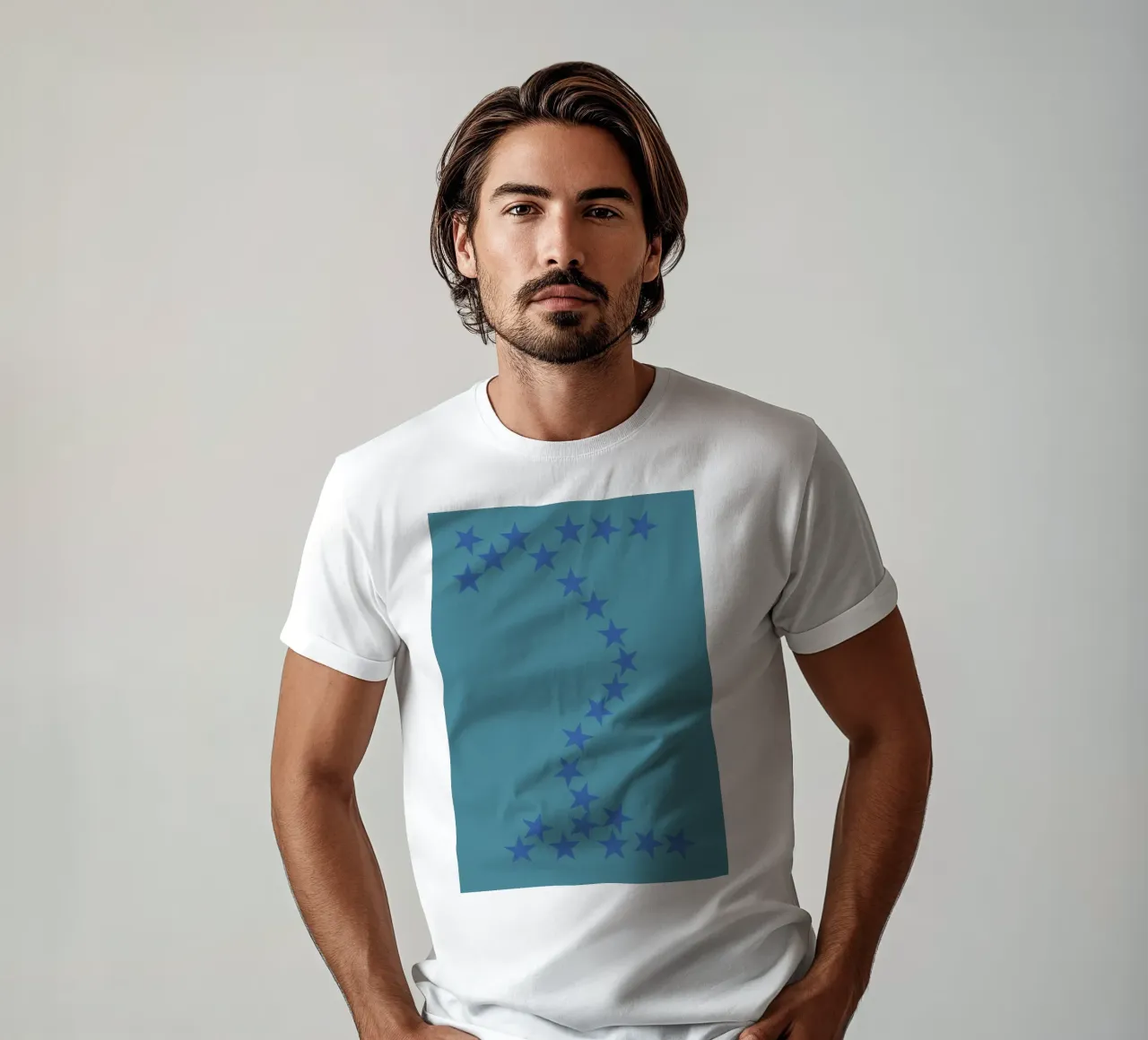Stelle blu che cadono t-shirt da Something for you