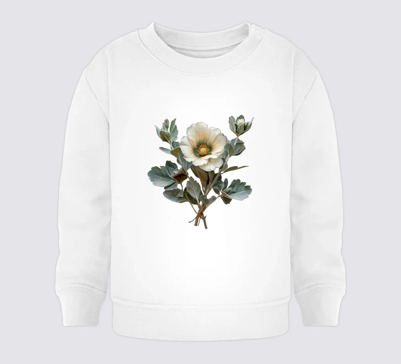 Fiore Dusty Miller 4 felpa neonato da Bold Blooms