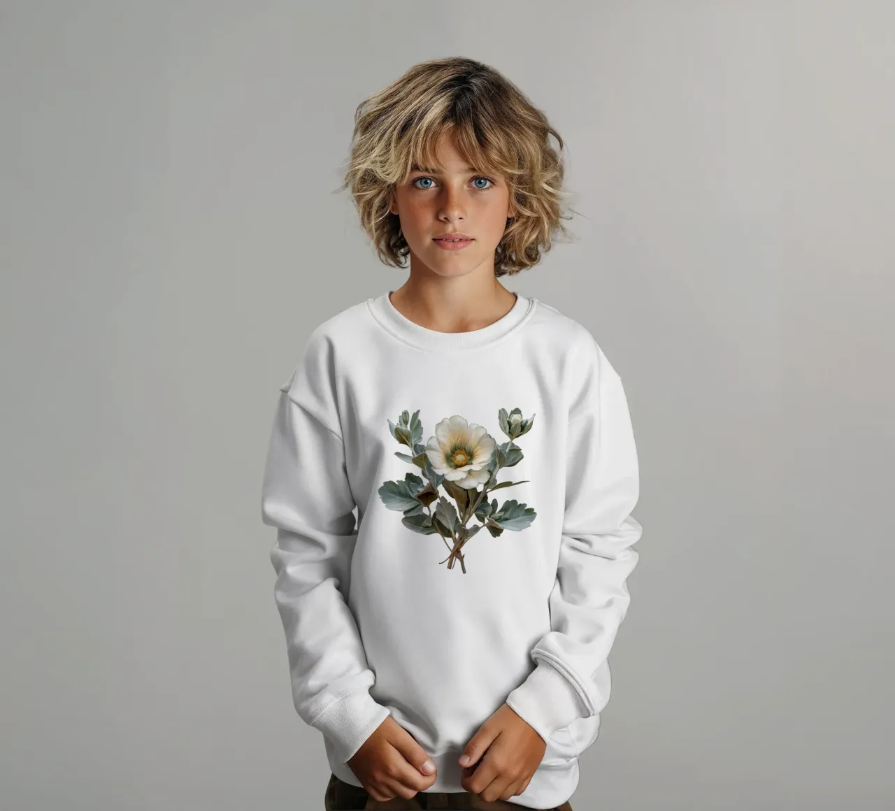 Fiore Dusty Miller 4 felpa bambino da Bold Blooms