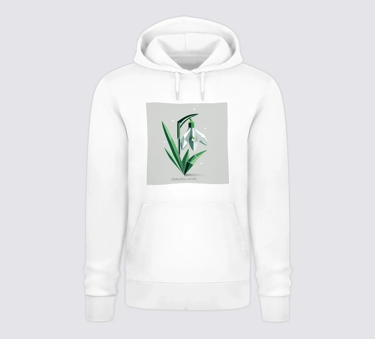 Snowdrops - Elegante representación de las flores tempranas sudadera con capucha de namosh