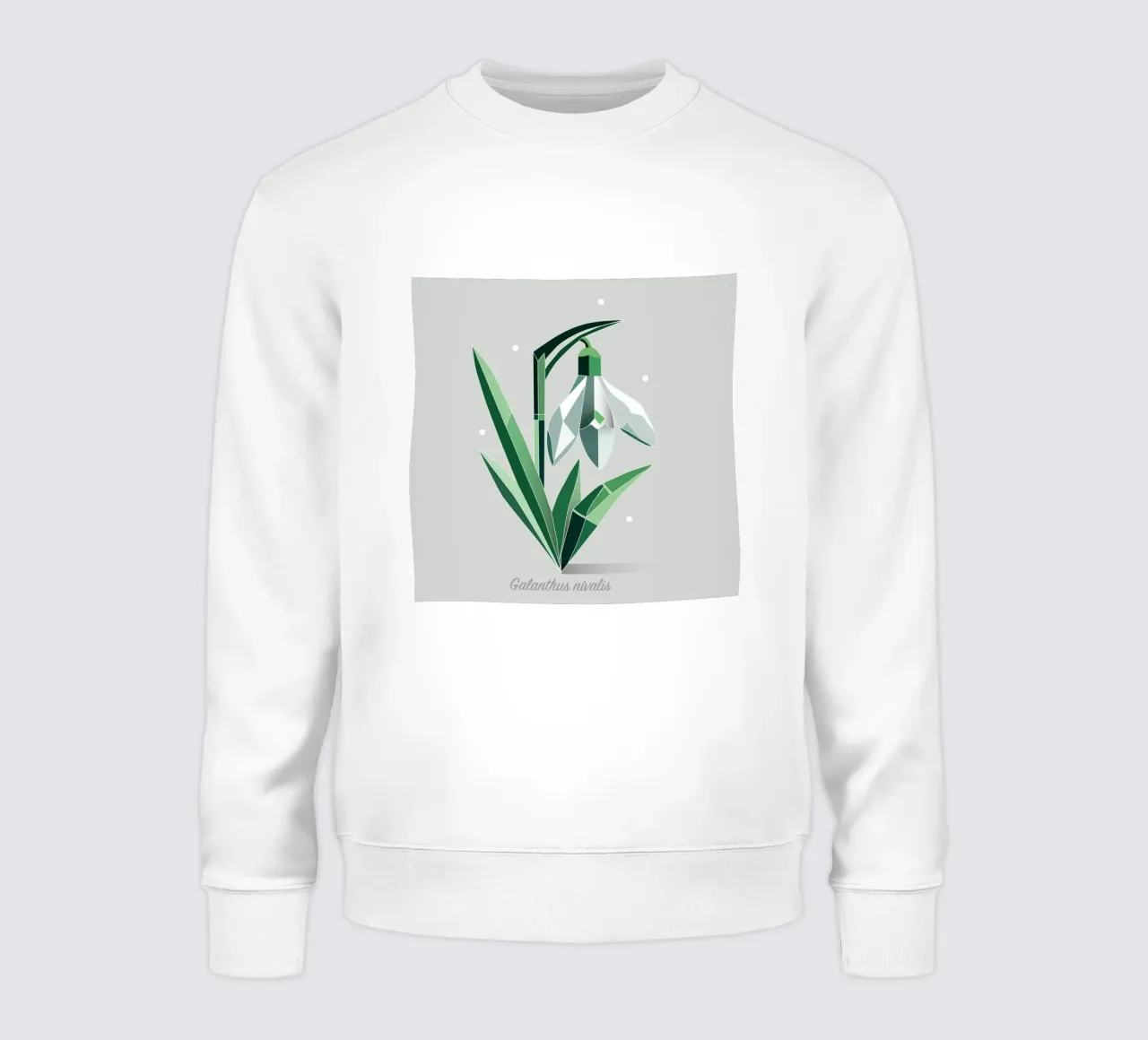 Snowdrops - Elegant representation of the early bloomers sweatshirt by namosh