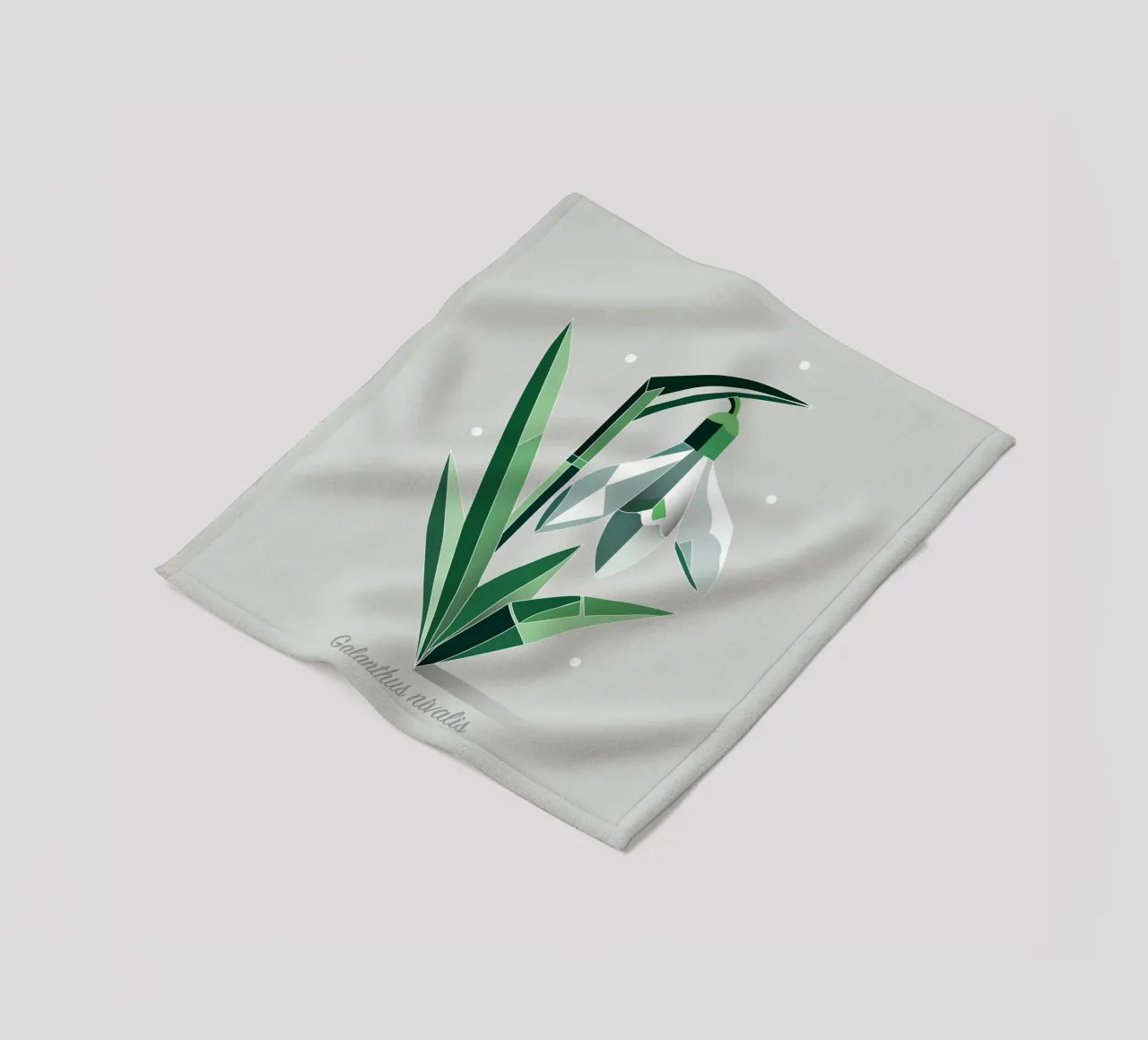Snowdrops - Elegant representation of the early bloomers fleece blanket by namosh