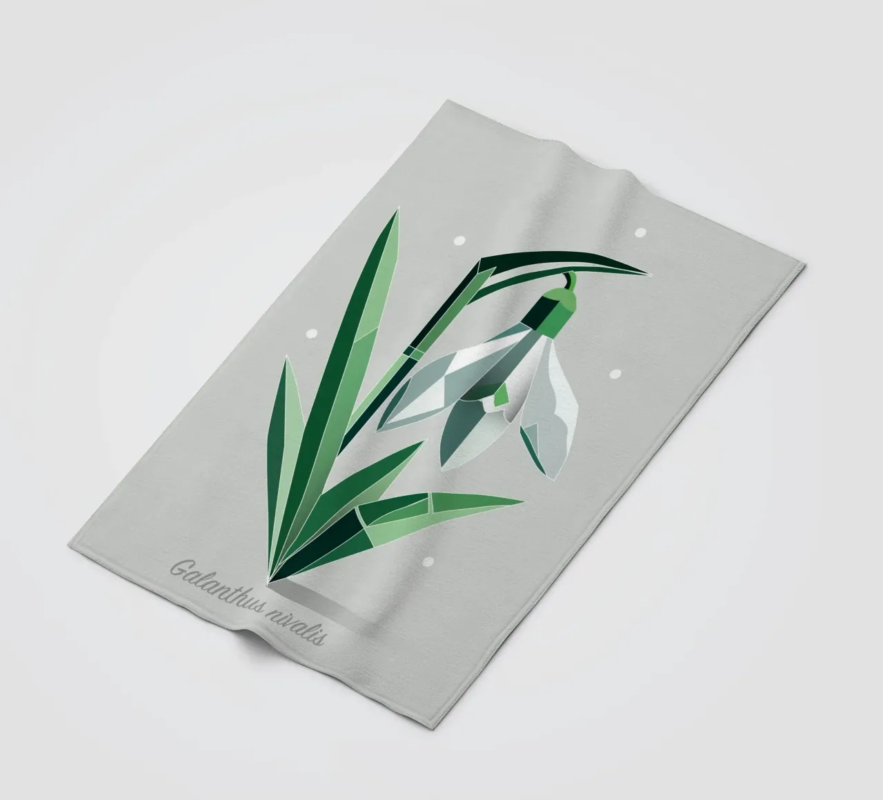 Snowdrops - Elegant representation of the early bloomers fleece blanket by namosh