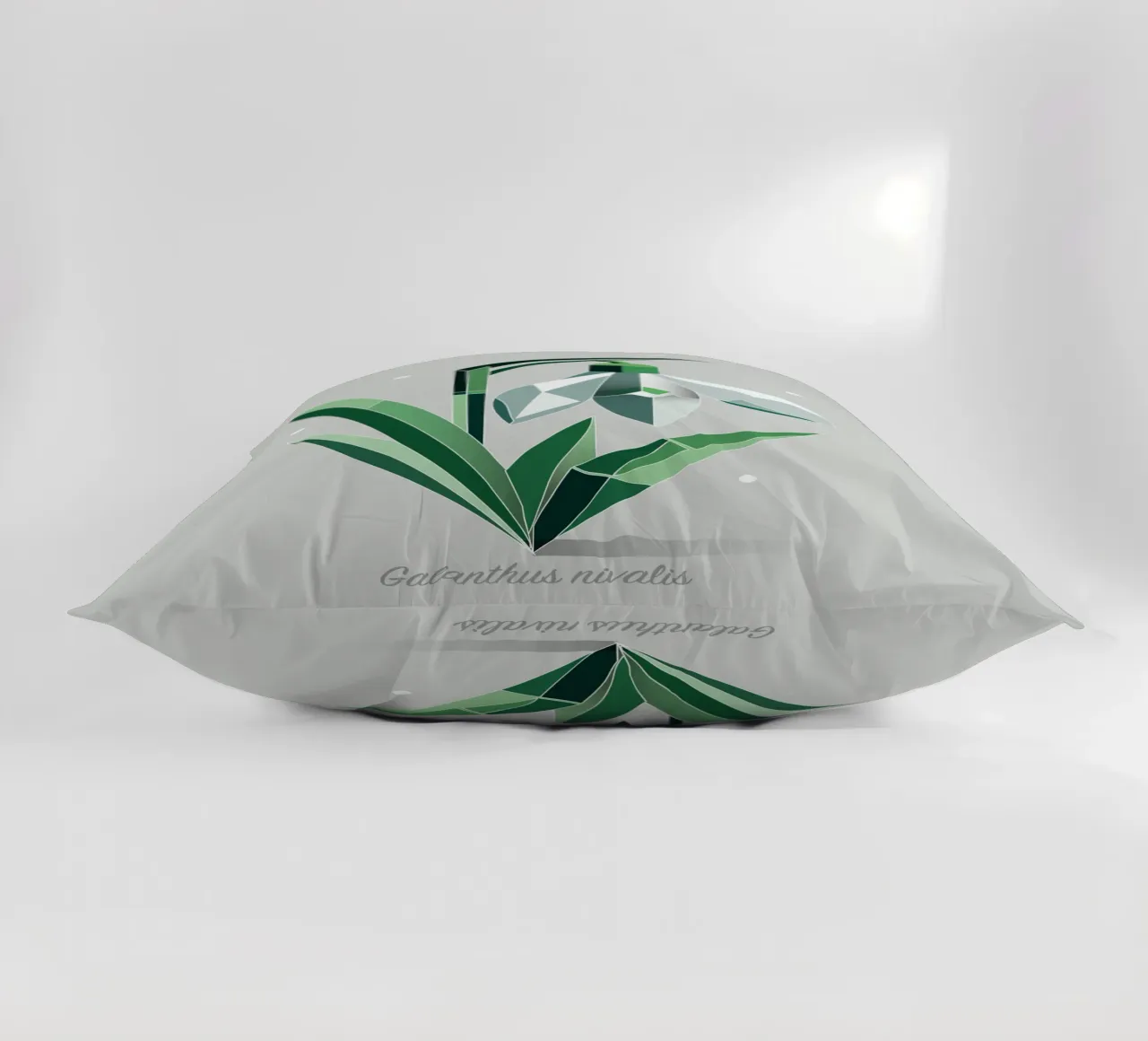 Snowdrops - Elegant representation of the early bloomers decorative cushion by namosh