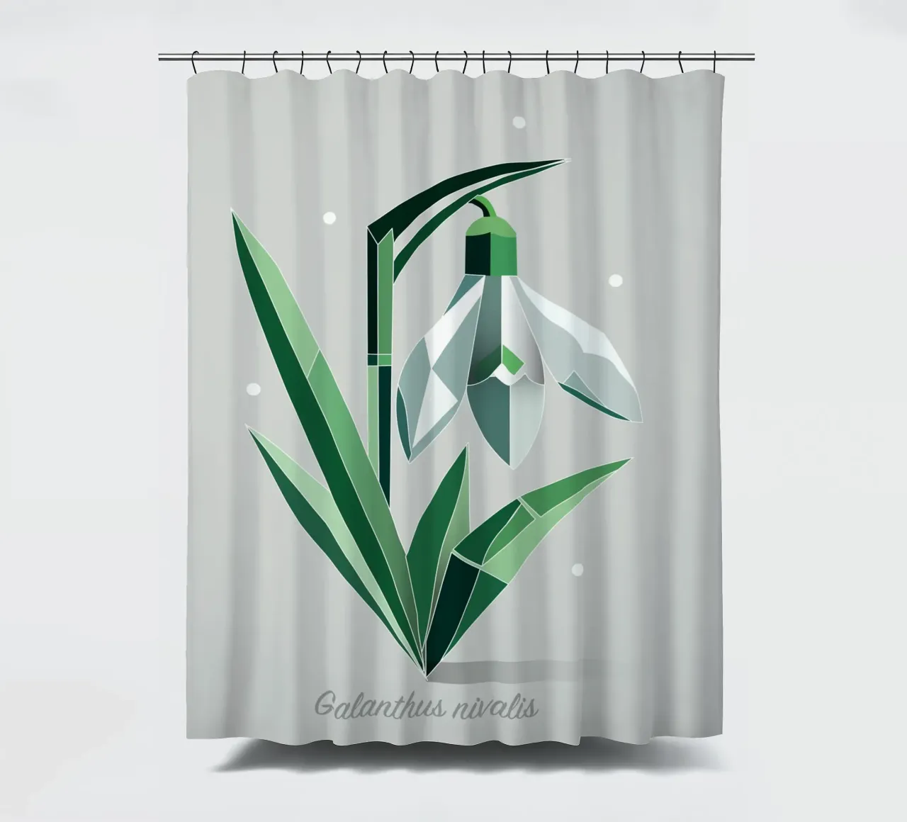 Snowdrops - Elegant representation of the early bloomers shower curtain by namosh