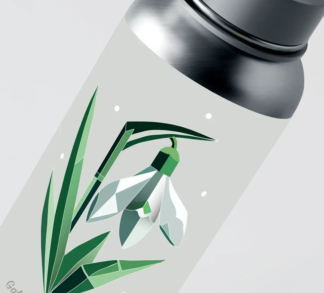 Snowdrops - Elegante representación de las flores tempranas pegatina de namosh