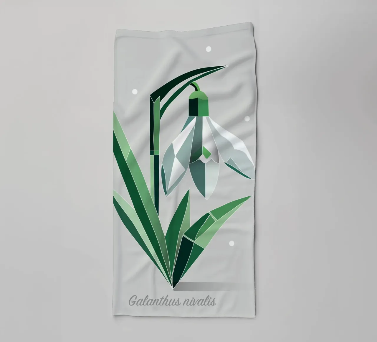 Snowdrops - Elegant representation of the early bloomers towel by namosh