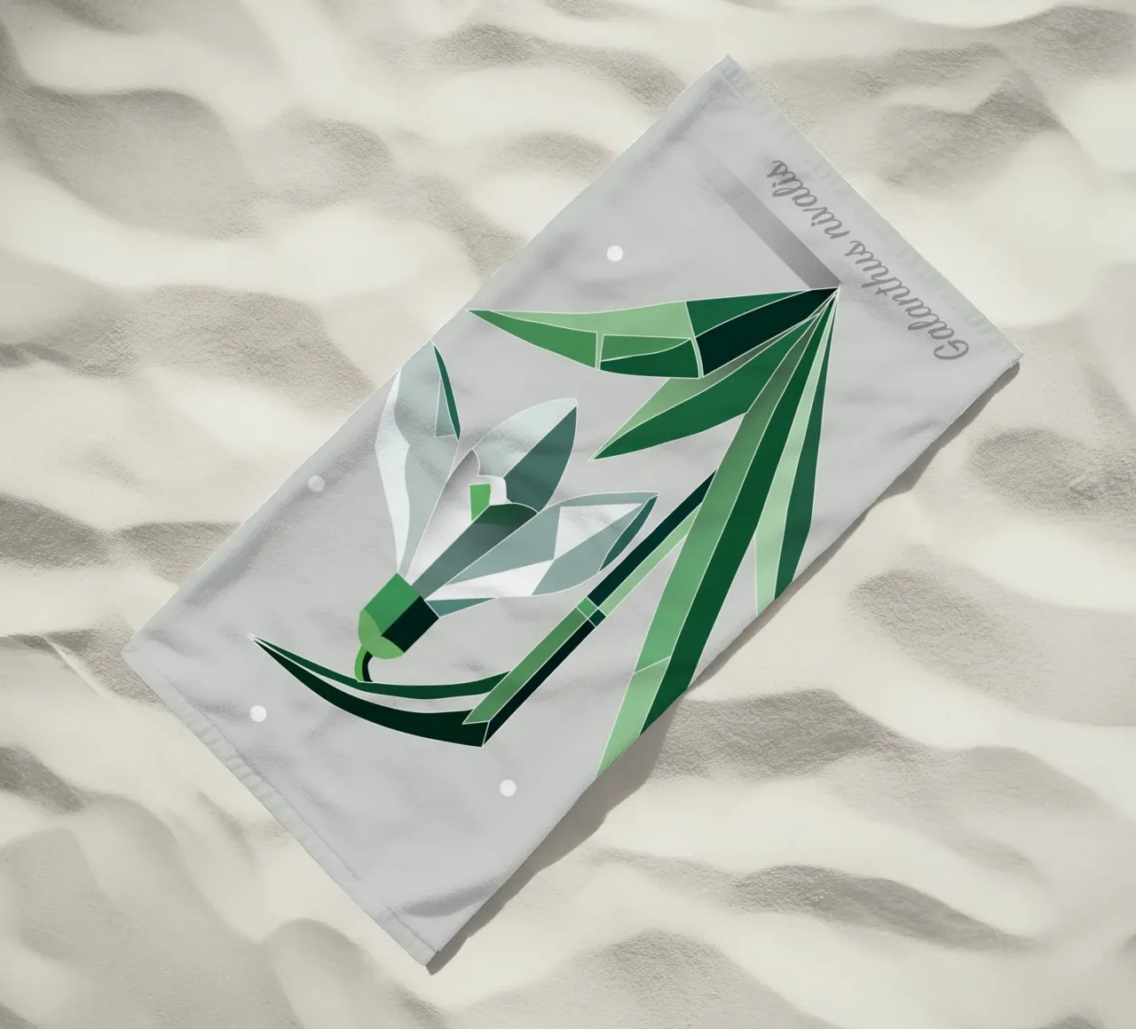 Snowdrops - Elegant representation of the early bloomers beach towel by namosh
