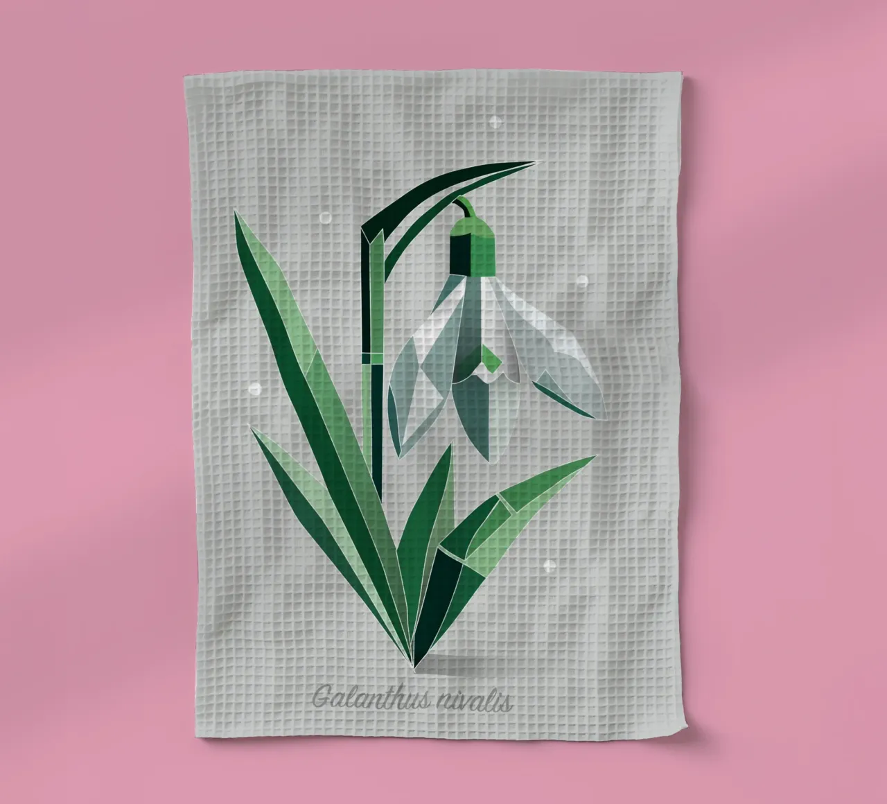 Snowdrops - Elegant representation of the early bloomers tea towel by namosh