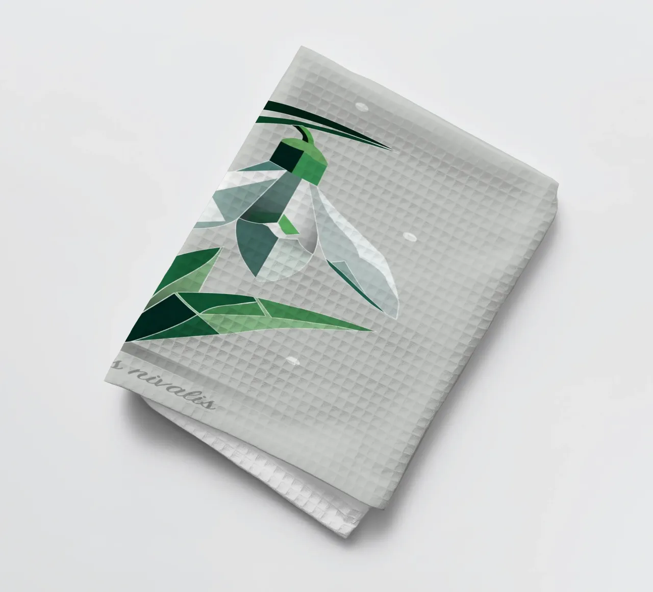 Snowdrops - Elegant representation of the early bloomers tea towel by namosh