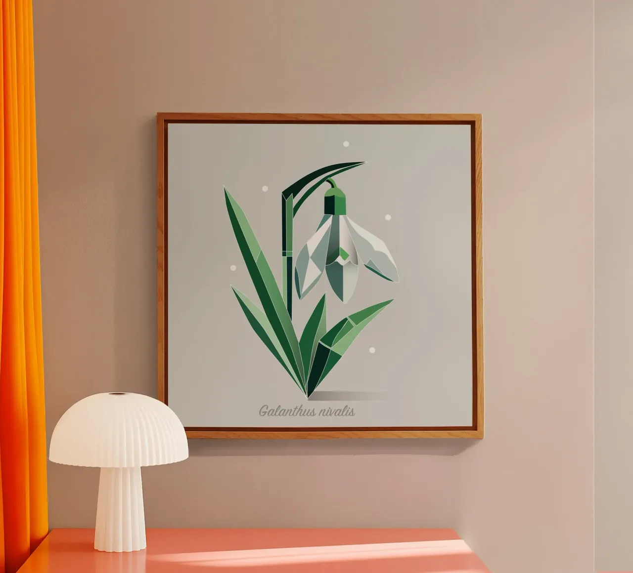 Snowdrops - Elegante representación de las flores tempranas metacrilato de namosh