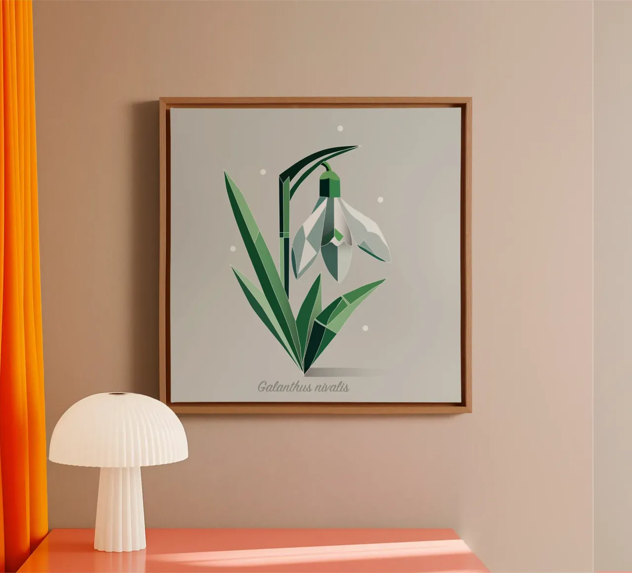 Snowdrops - Elegant representation of the early bloomers canvas by namosh