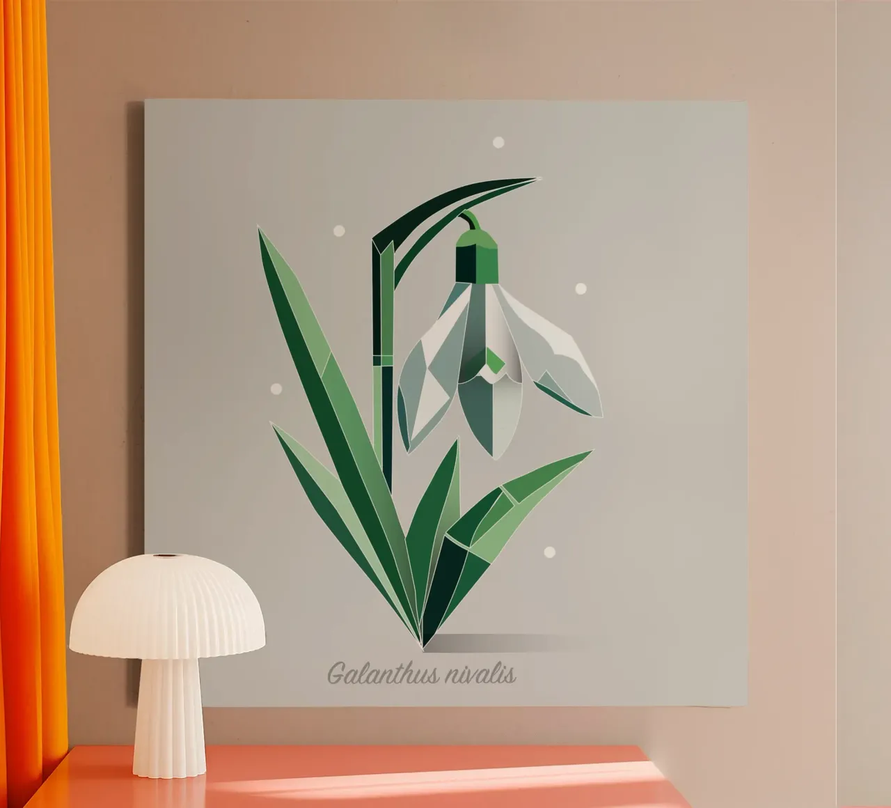 Snowdrops - Elegant representation of the early bloomers canvas by namosh