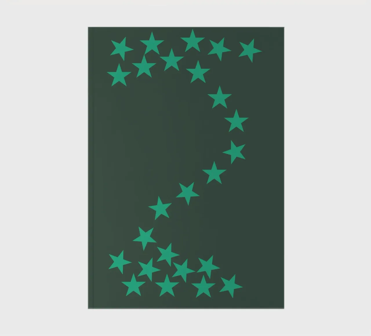 Chute d'étoiles vertes carnet de notes de Something for you