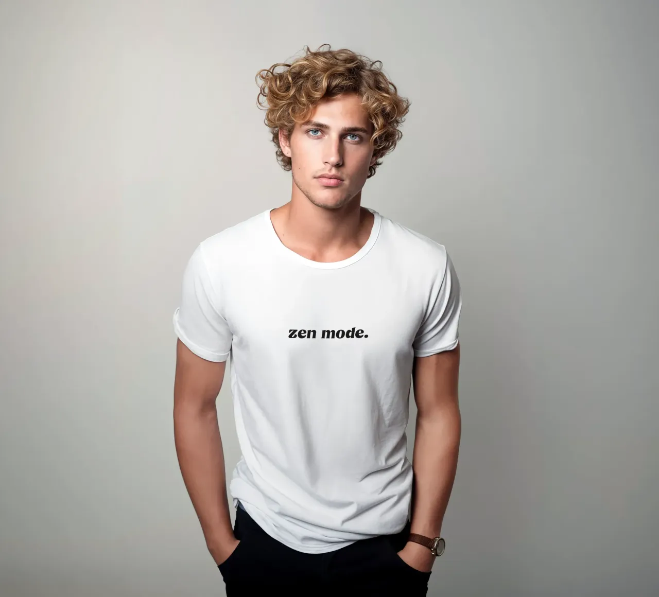 zen mode (No 5) t-shirt da treechild
