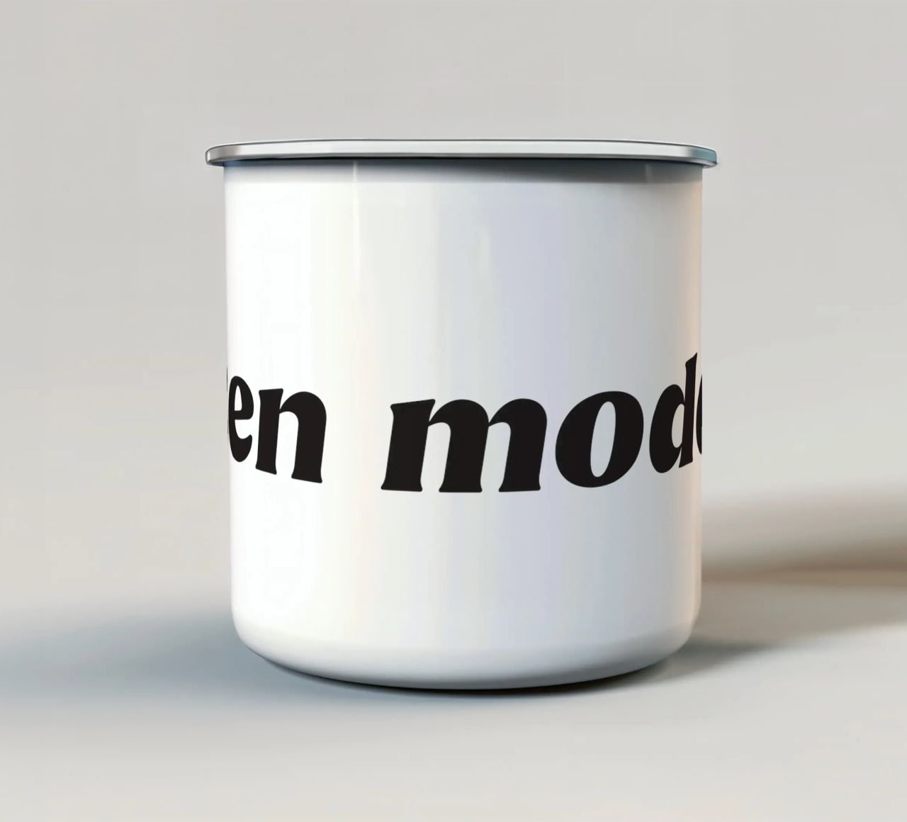 zen mode (No 5) tazza in smalto da treechild