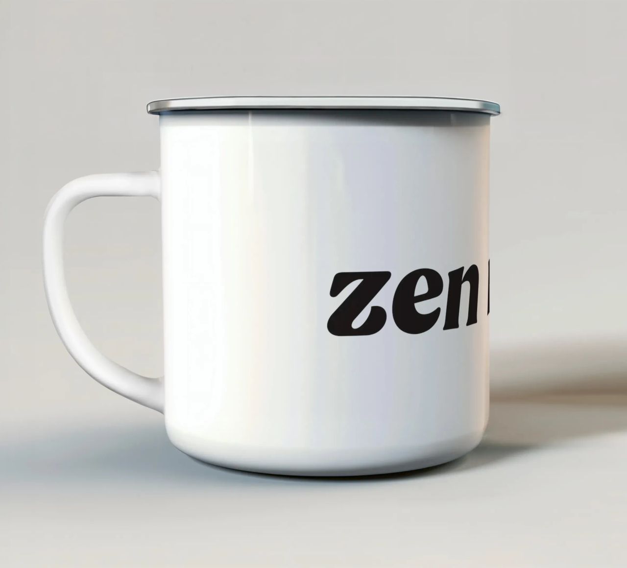 zen mode (No 5) tazza in smalto da treechild