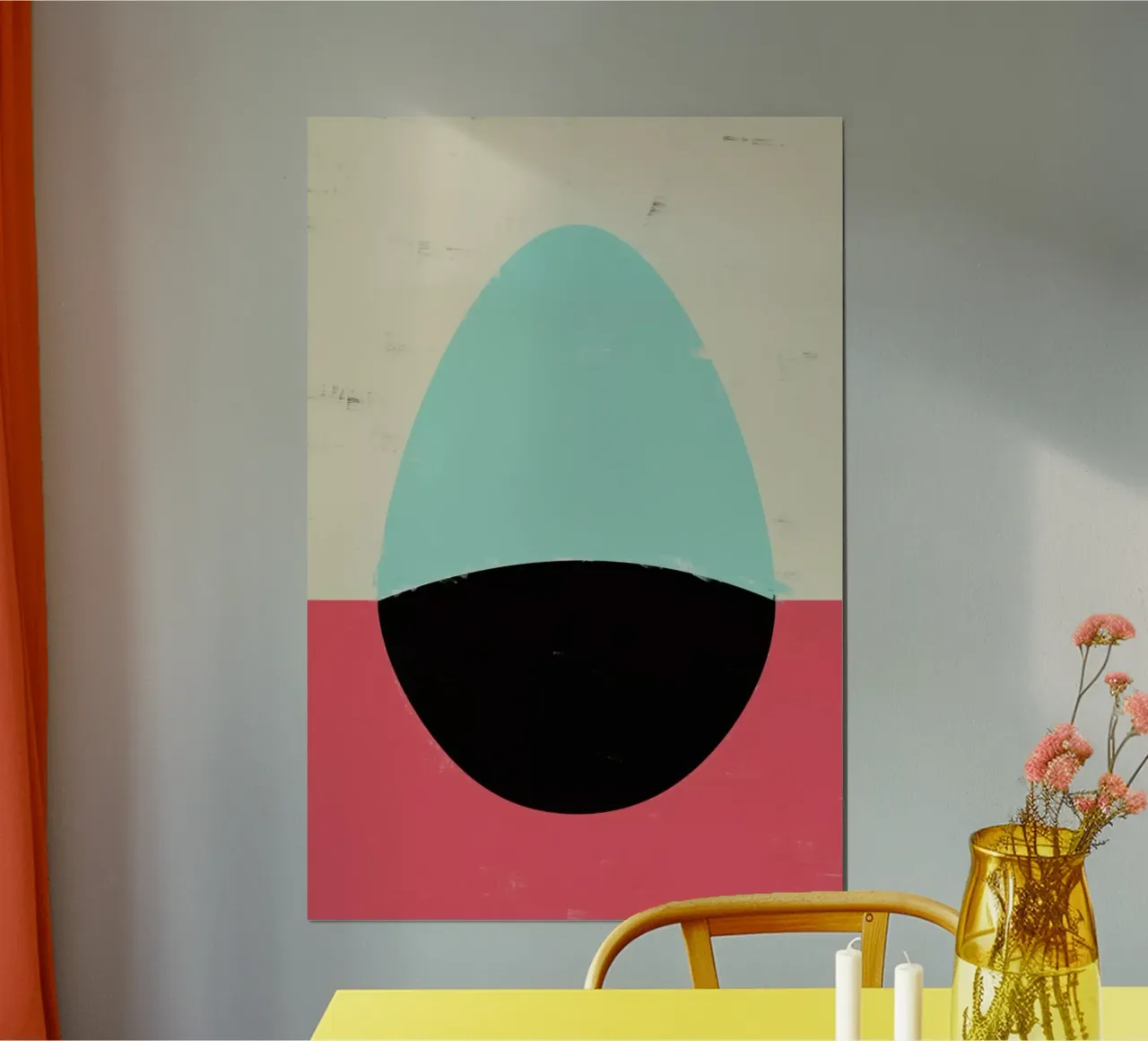 HERE IV poster con telaio in legno da Metron