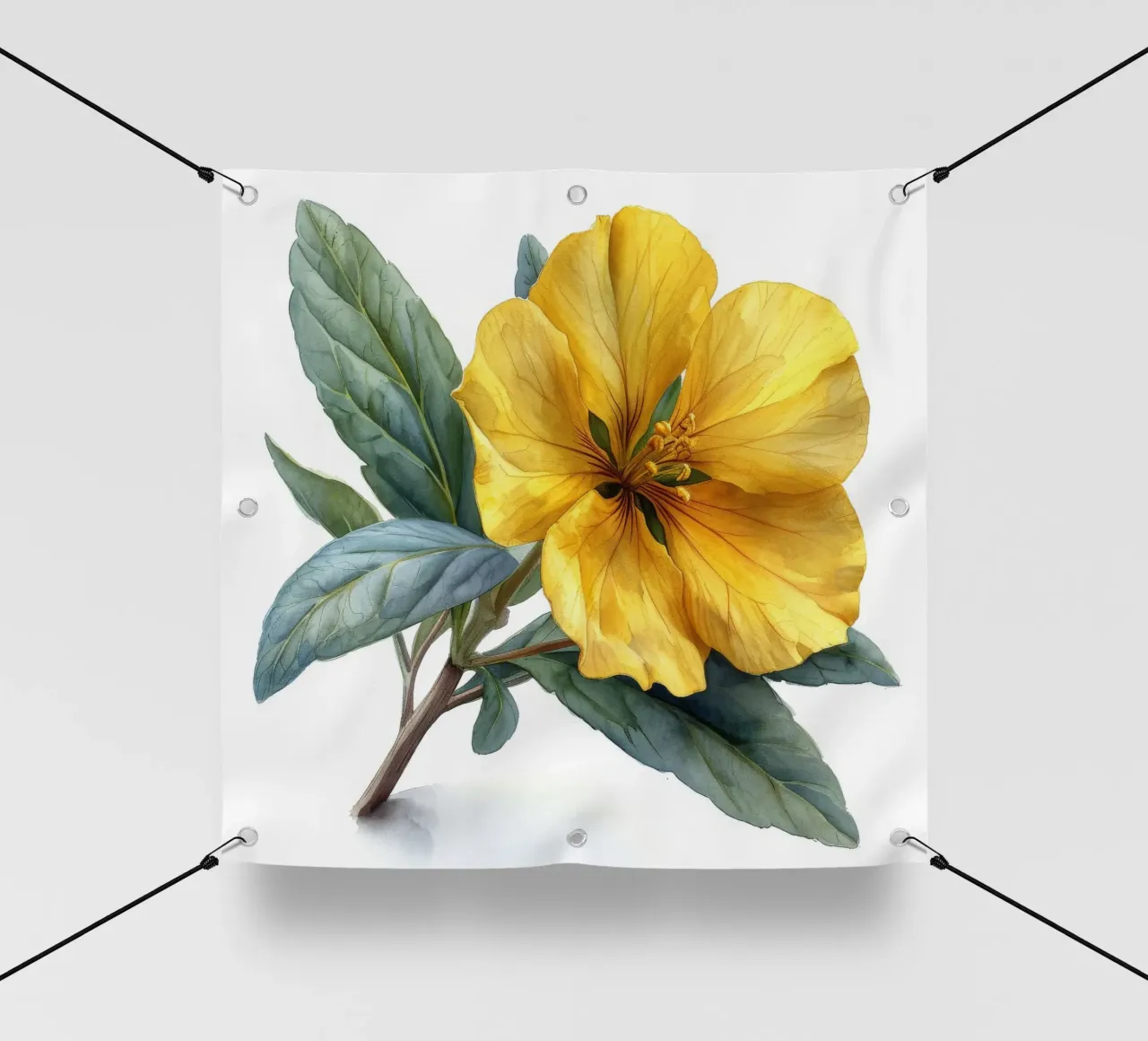 Fiore di enotera 2 telo in pvc da Bold Blooms