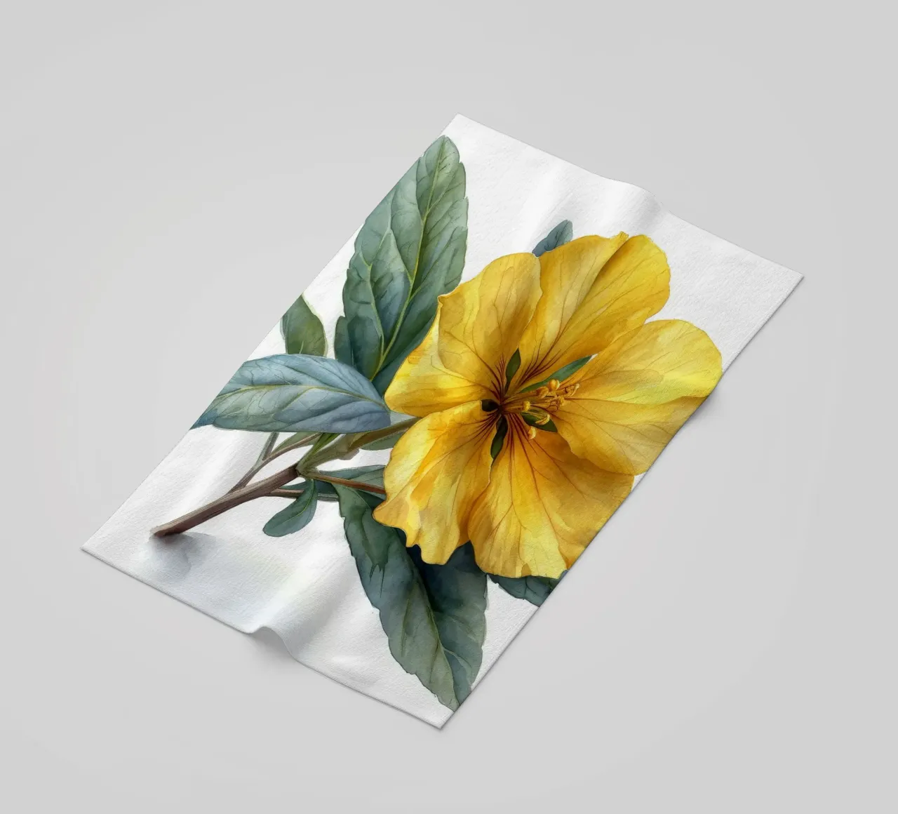 Fiore di enotera 2 telo mare da Bold Blooms