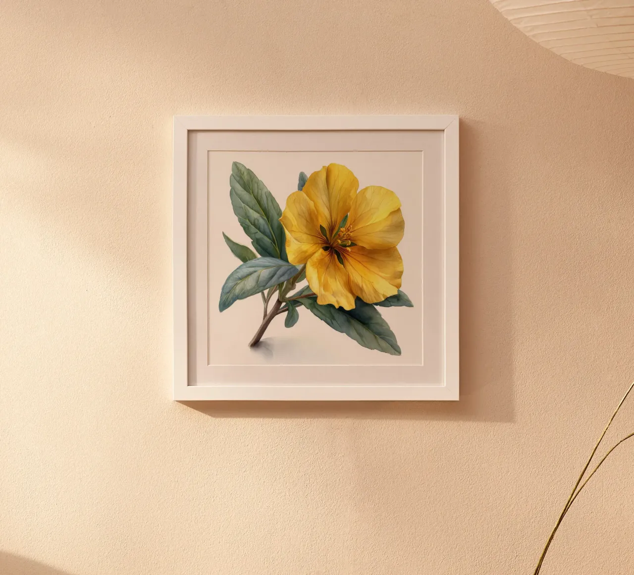Fiore di enotera 2 poster con telaio in alluminio da Bold Blooms