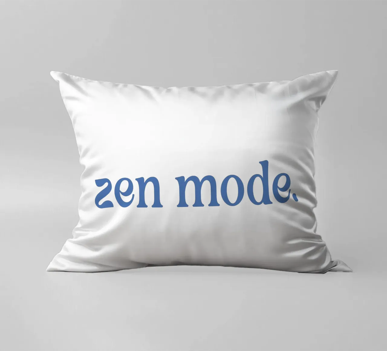 zen mode 6 (Blue) decorative cushion by treechild