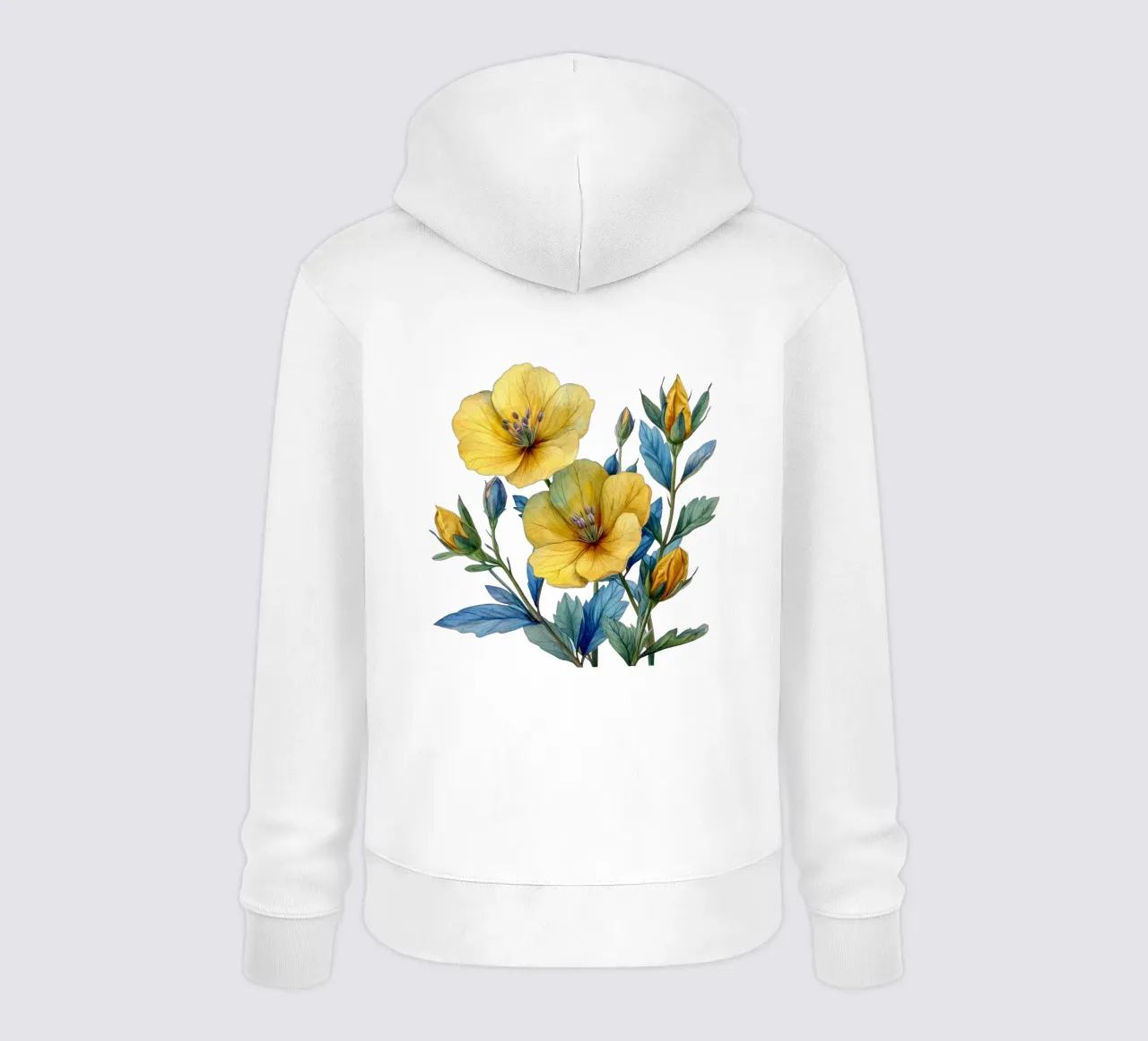 Fiore di enotera 4 felpa con cappuccio da Bold Blooms
