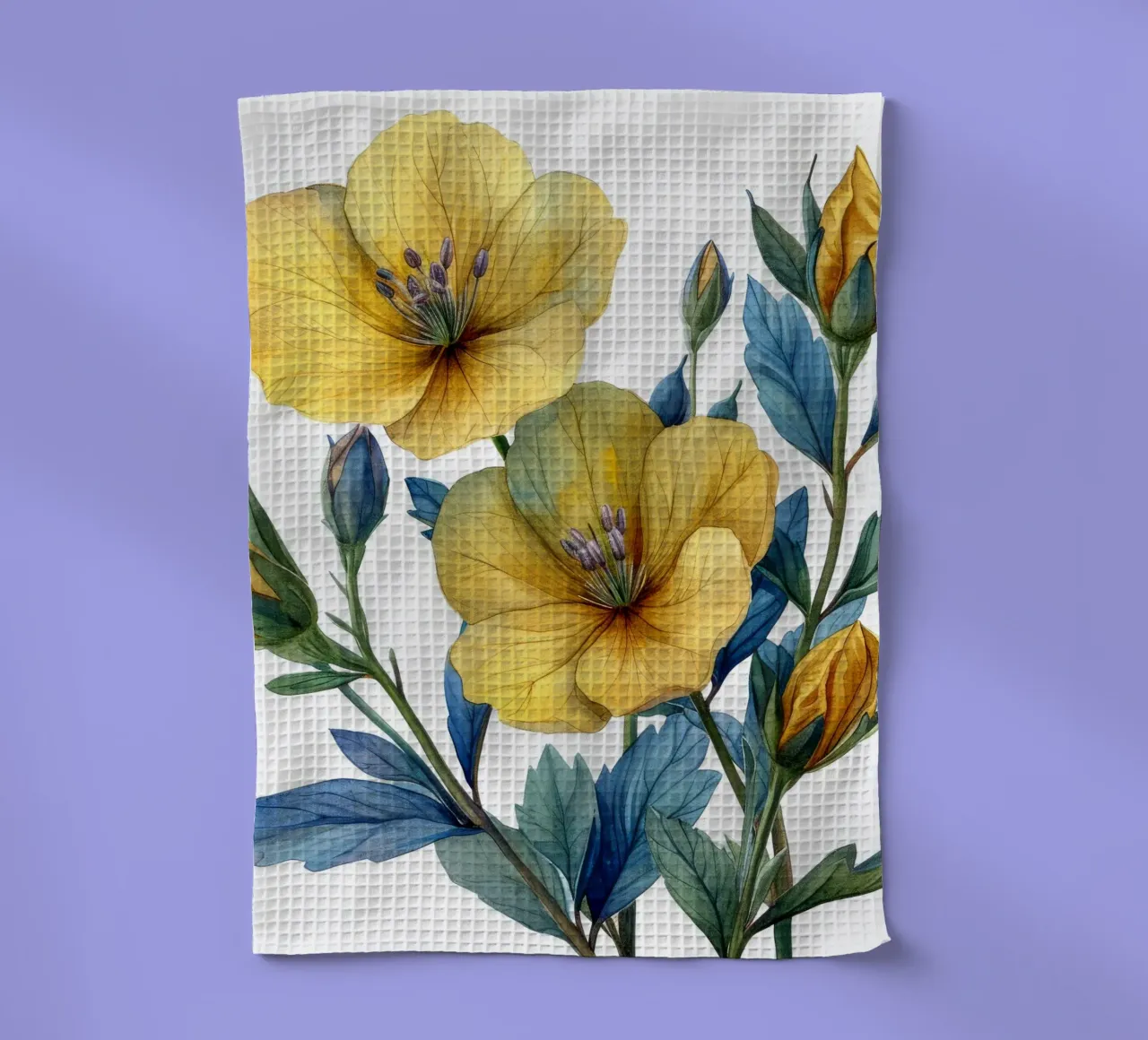 Fleur d'onagre 4 torchon de Bold Blooms