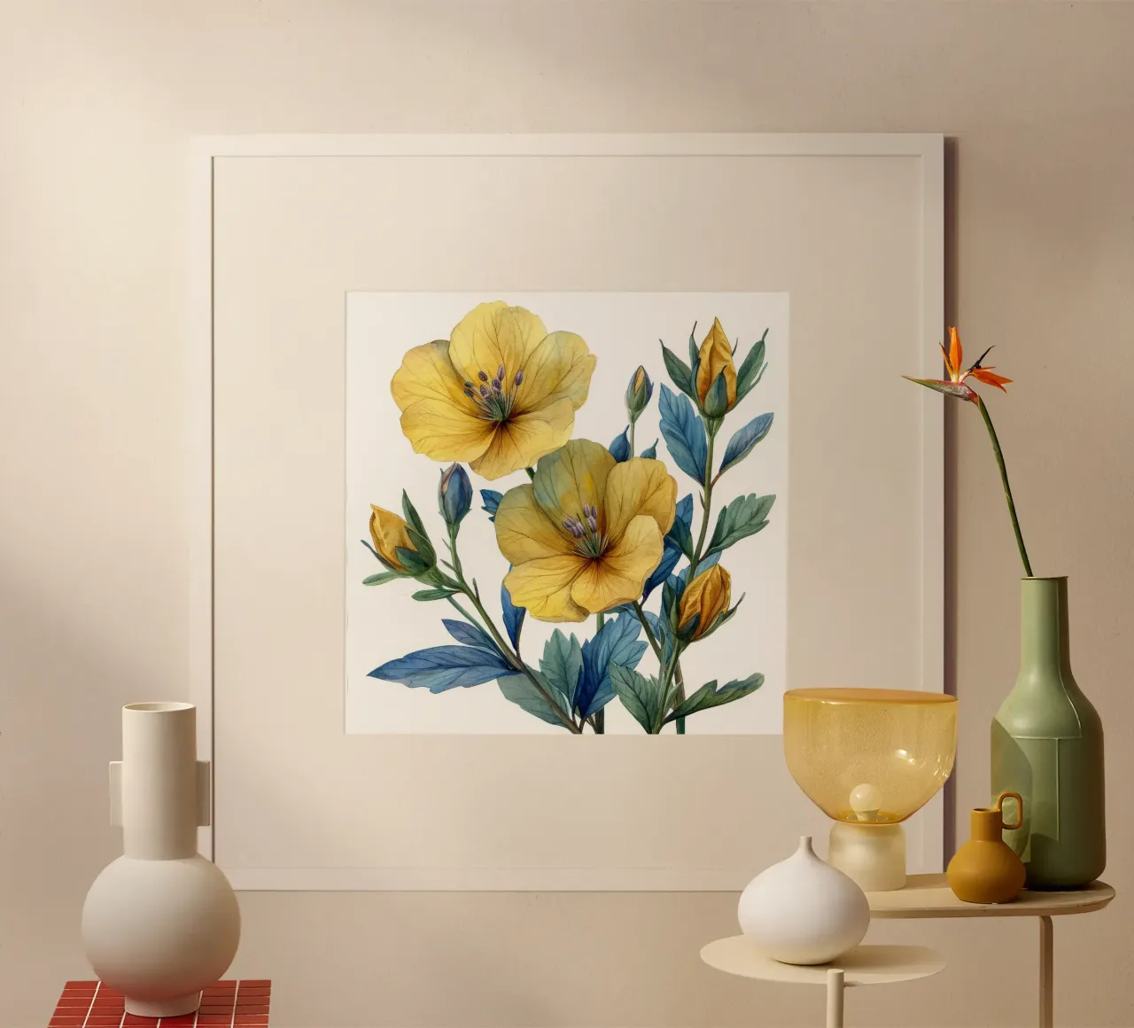 Fiore di enotera 4 poster da Bold Blooms
