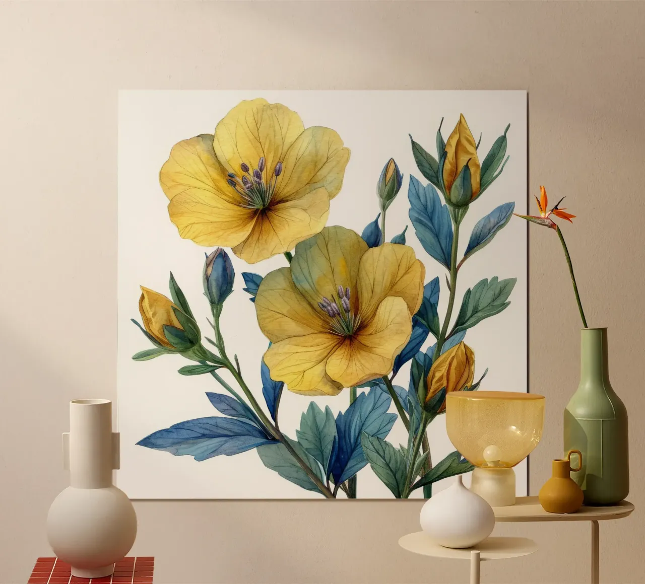 Fiore di enotera 4 poster da Bold Blooms