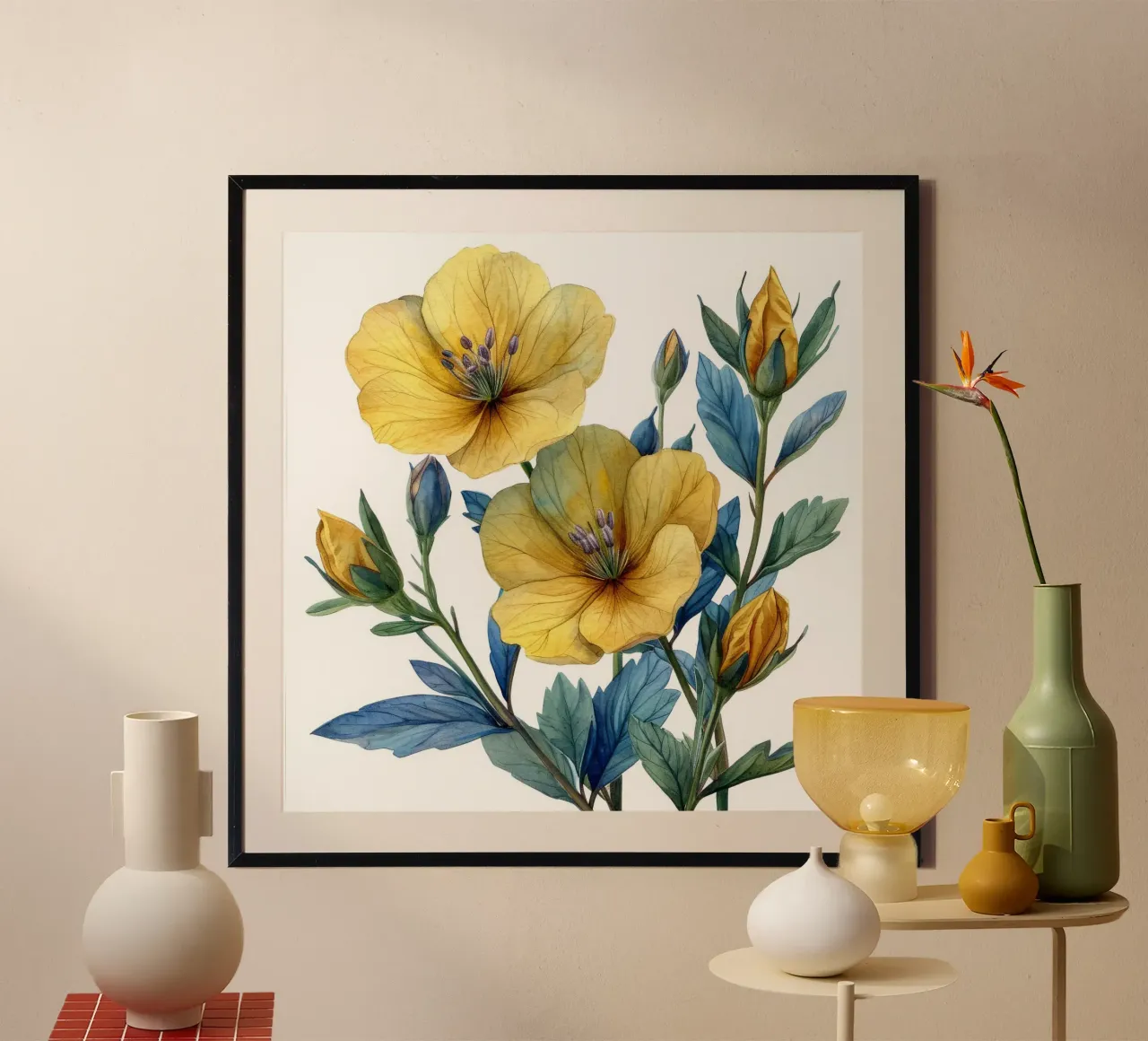 Fiore di enotera 4 poster da Bold Blooms