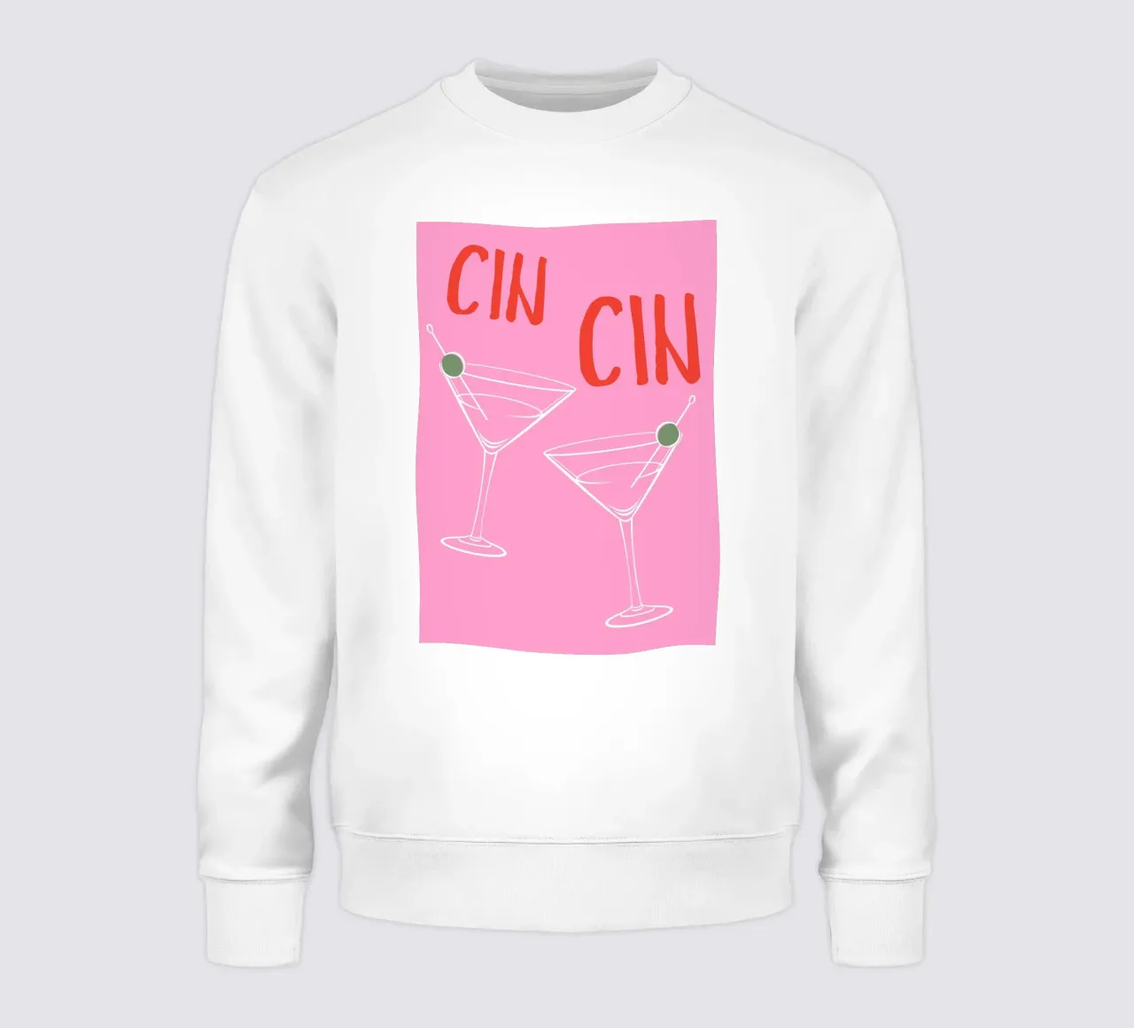 CIN CIN, cocktail Martini, detto francese felpa da pdigitalprints
