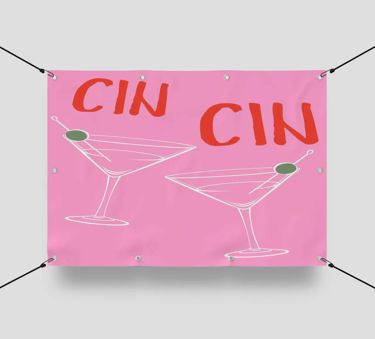 CIN CIN, cocktail Martini, detto francese telo in pvc da pdigitalprints