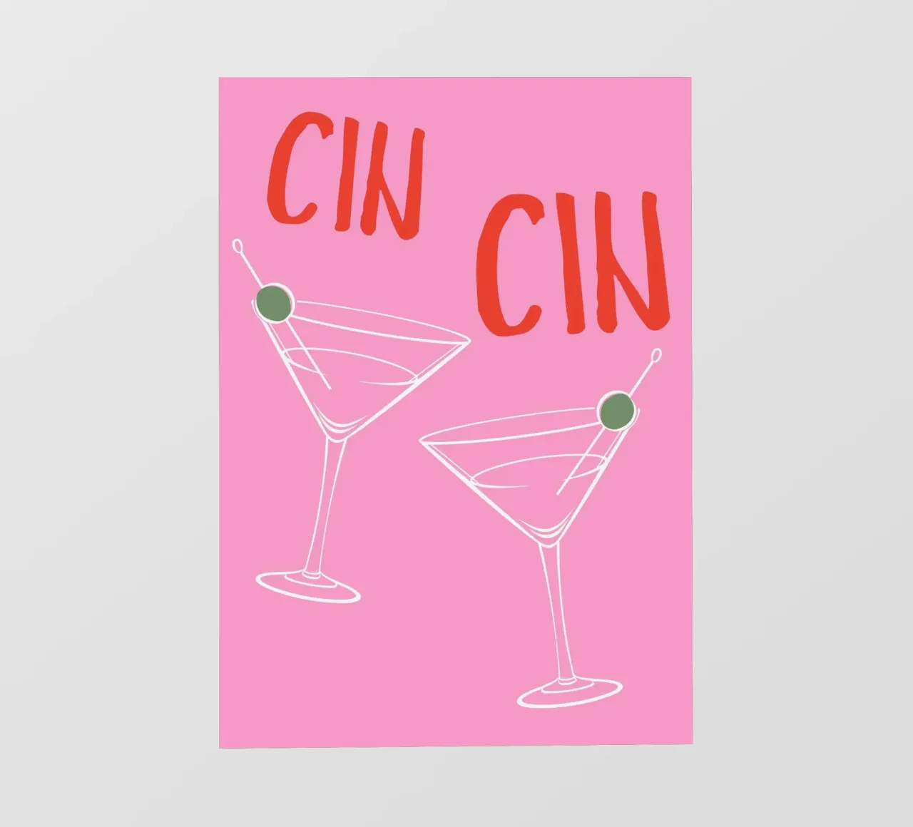 CIN CIN, cocktail Martini, detto francese telo in pvc da pdigitalprints