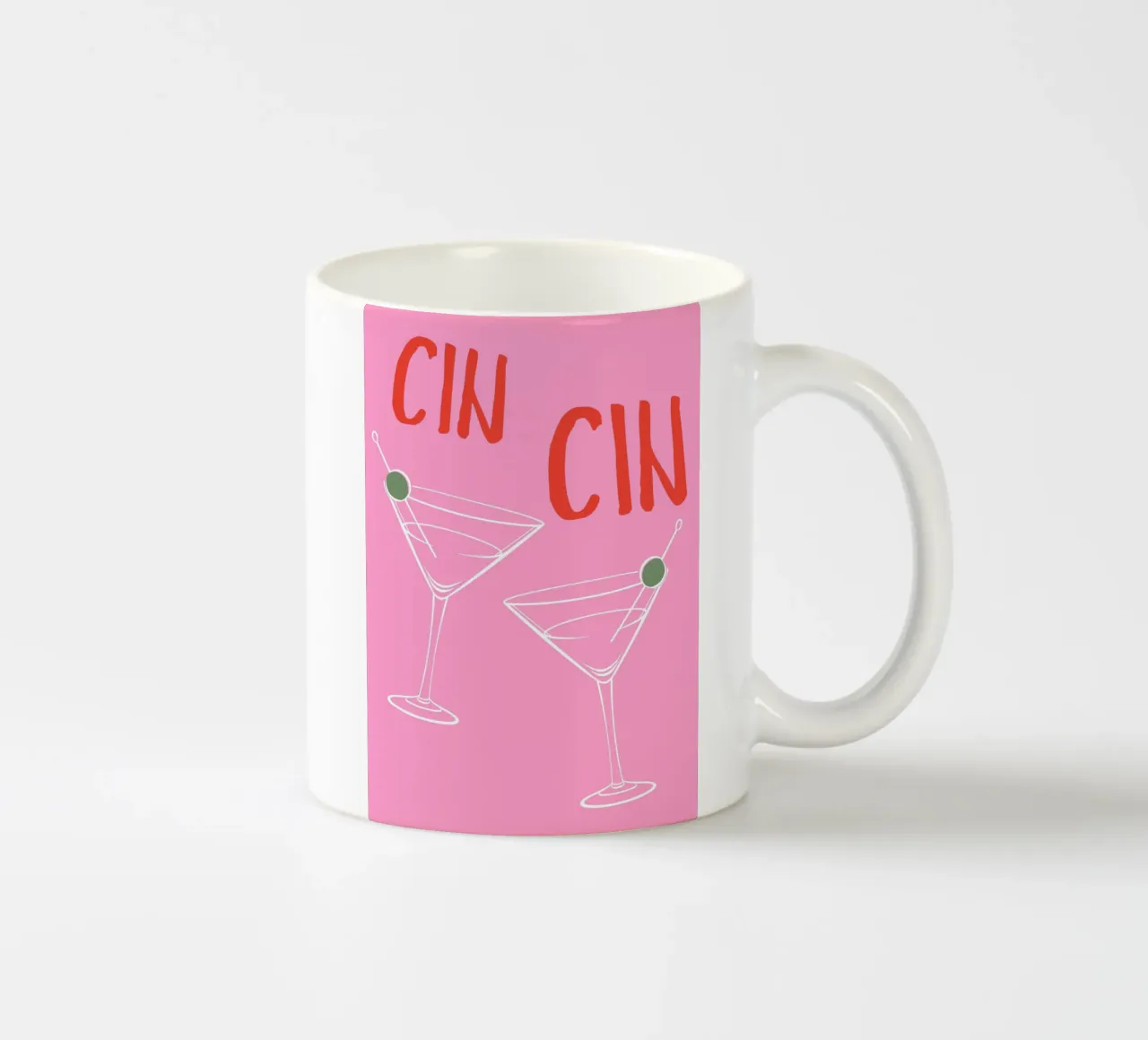 CIN CIN, cocktail Martini, detto francese tazza in ceramica da pdigitalprints