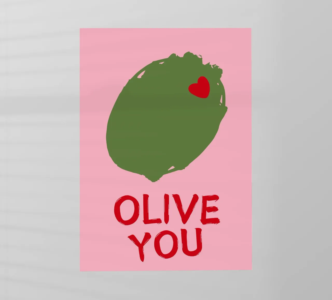 OLIVE YOU, ti amo, amanti, tipografia pellicola backlit da pdigitalprints