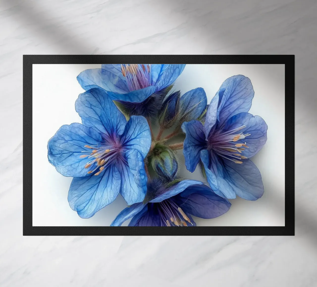 Falso fiore indaco 2 zerbino da Bold Blooms