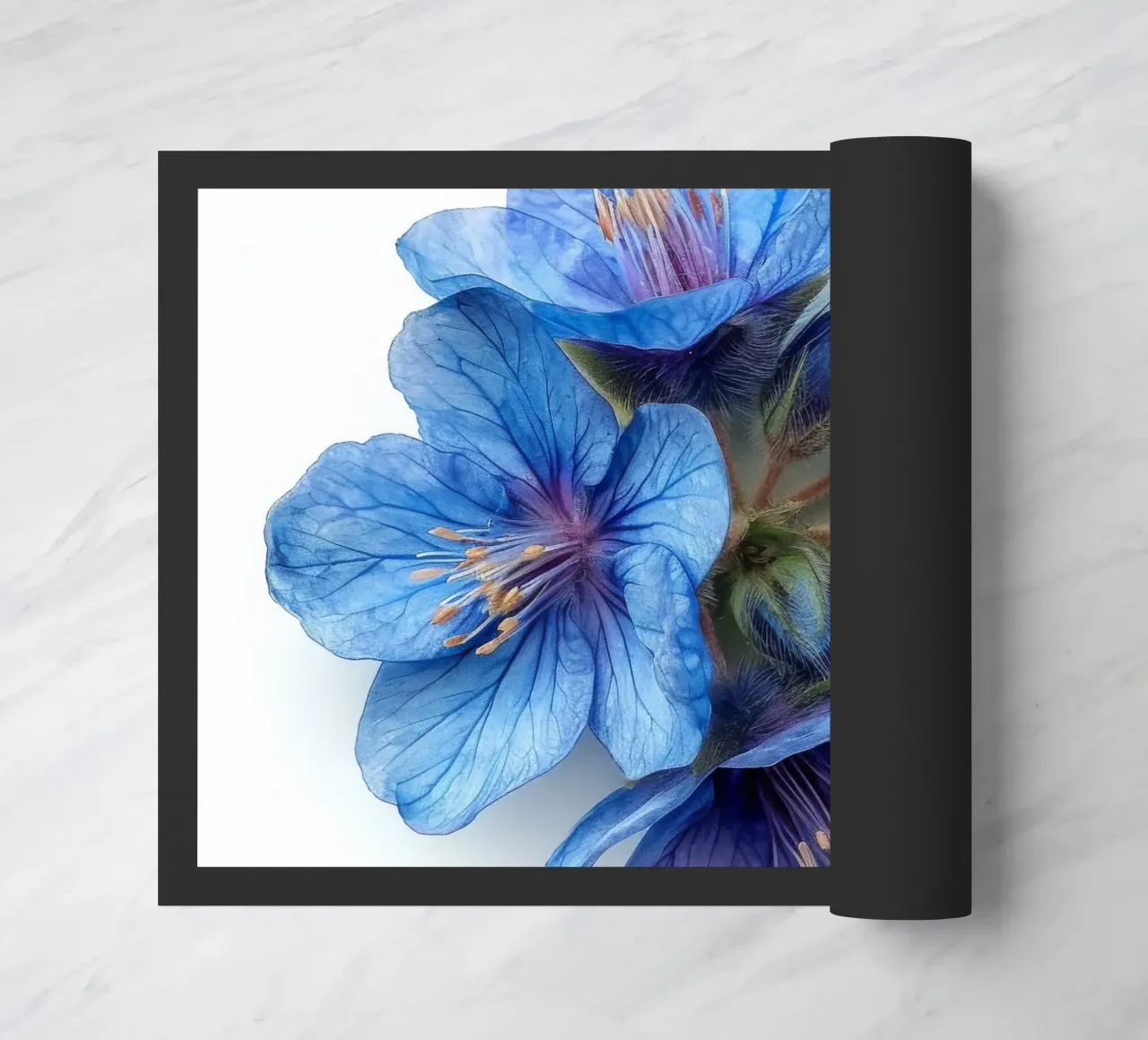 Falso fiore indaco 2 zerbino da Bold Blooms