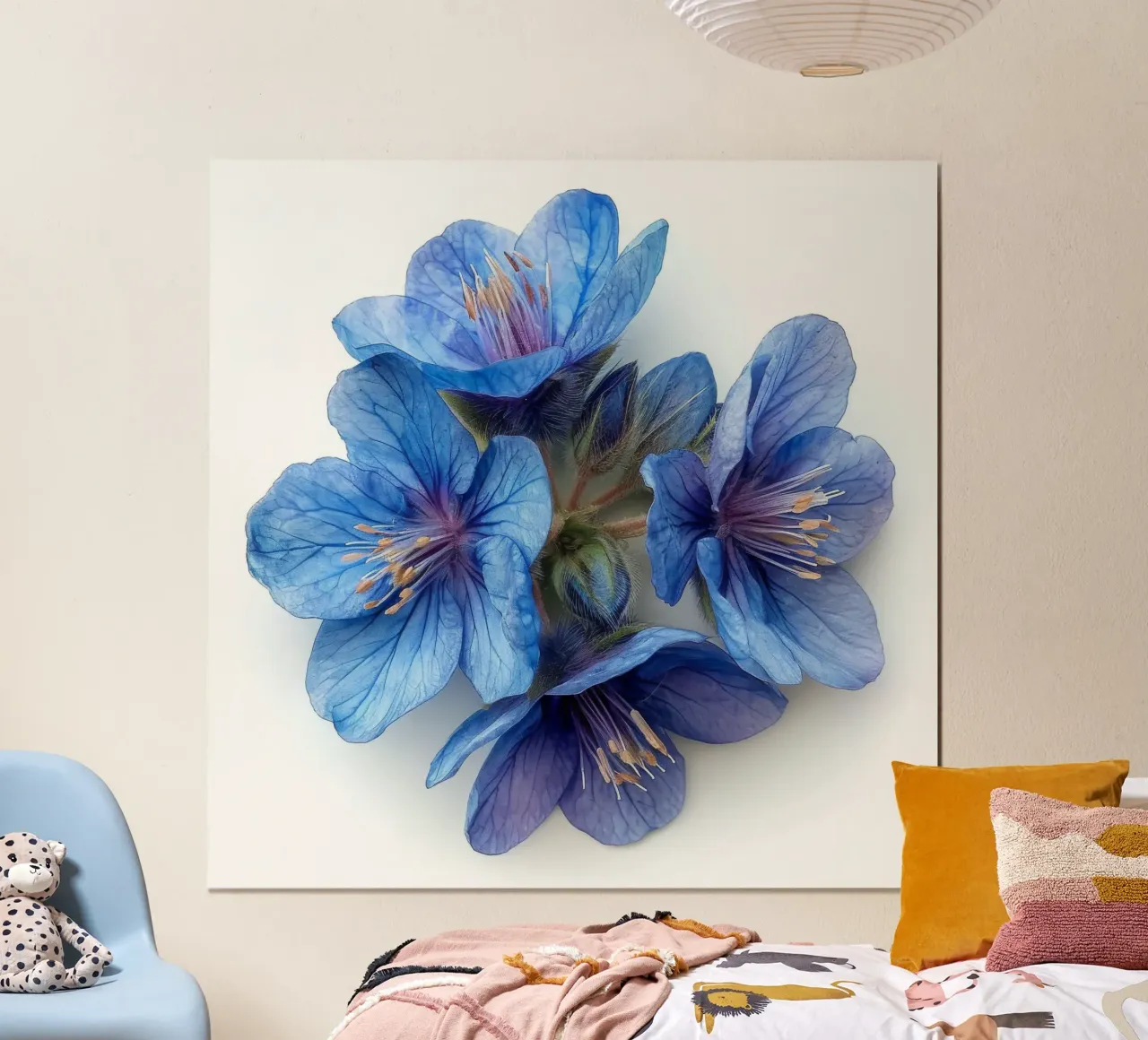 Falso fiore indaco 2 carta hahnemühle da Bold Blooms