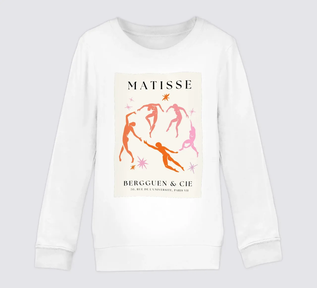 Colourful Henri Matisse Cut- outs dancing men kids sweatshirt by pdigitalprints