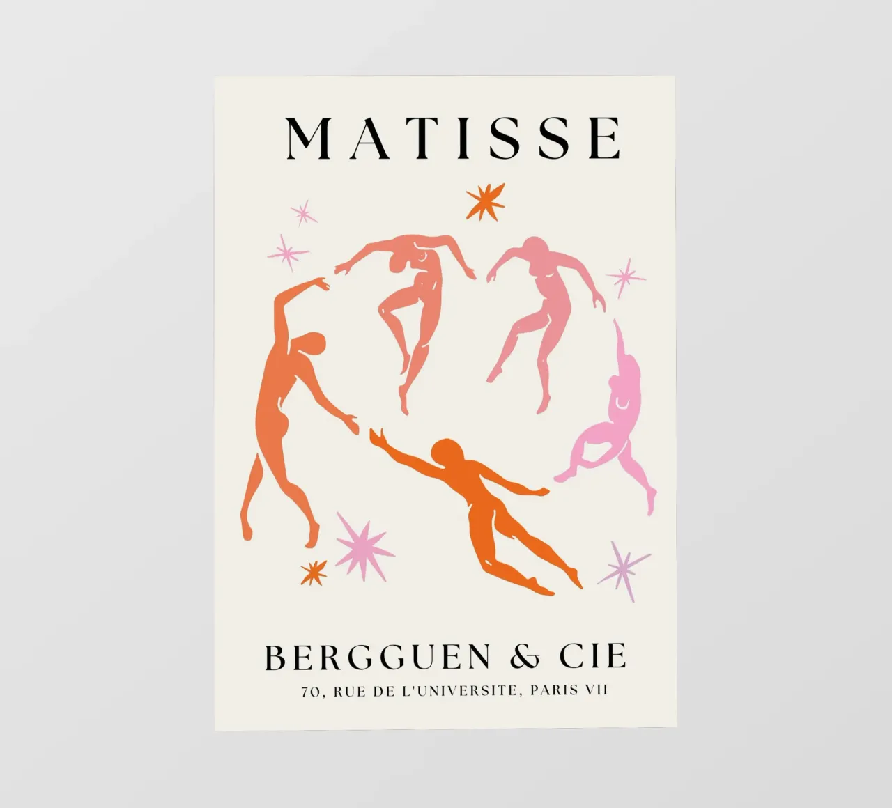 Bunte Henri Matisse Cut-Outs tanzende Männer PVC Plane von pdigitalprints