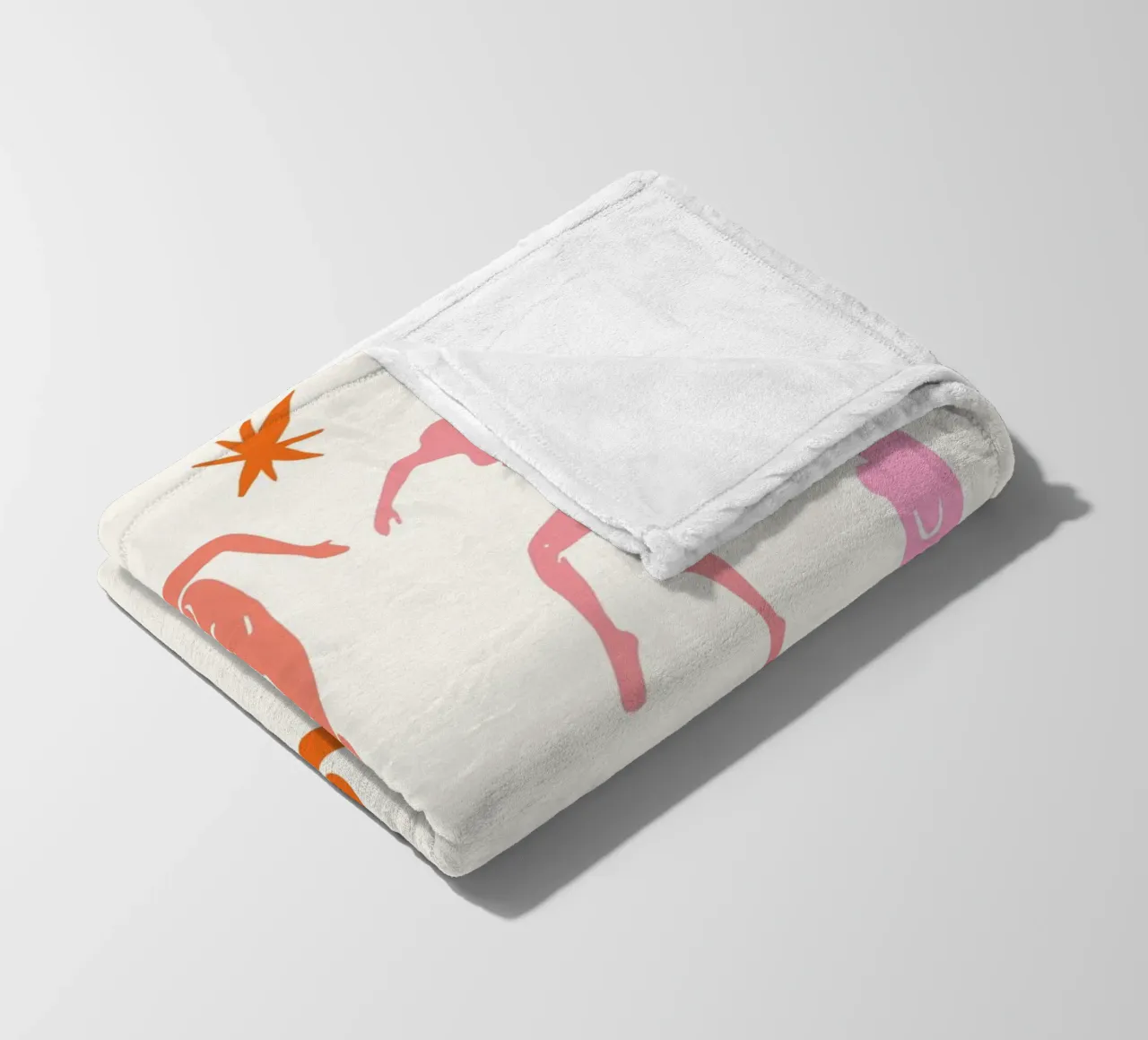 Colourful Henri Matisse Cut- outs dancing men fleece blanket by pdigitalprints