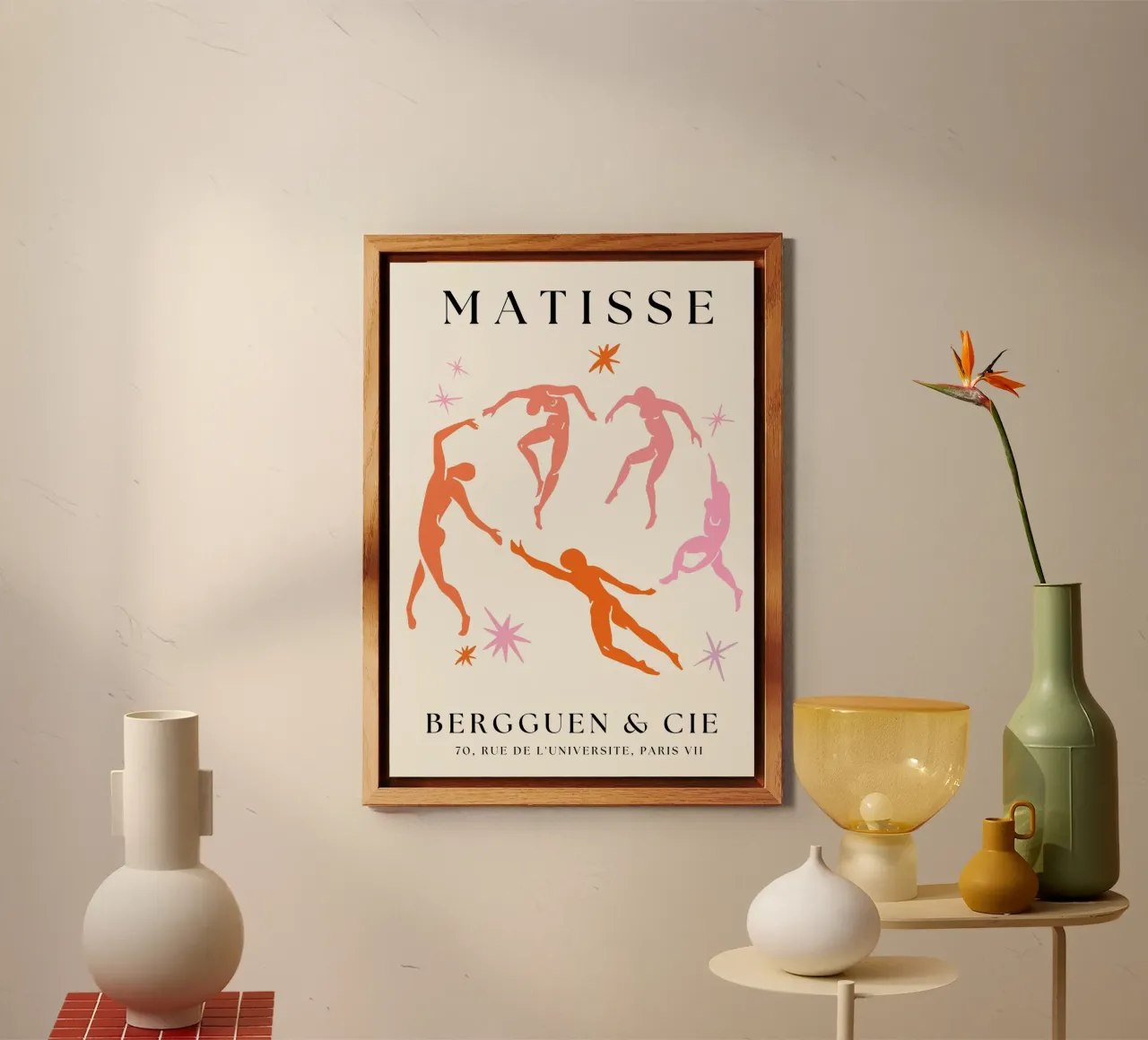 Colourful Henri Matisse Cut- outs dancing men forex plate by pdigitalprints