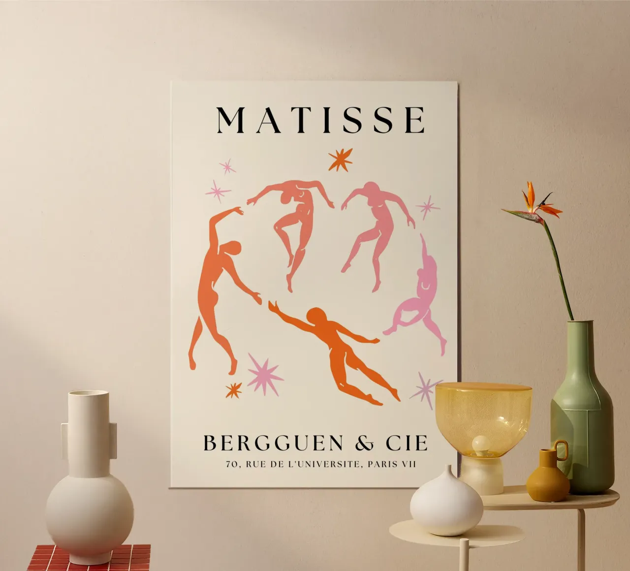 Colourful Henri Matisse Cut- outs dancing men forex plate by pdigitalprints