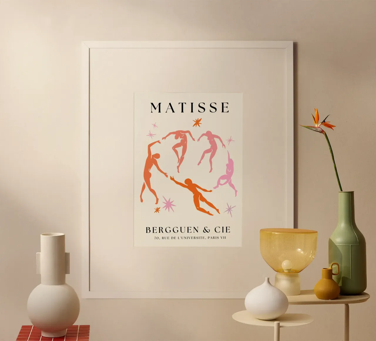 Colourful Henri Matisse Cut- outs dancing men hahnemühle by pdigitalprints