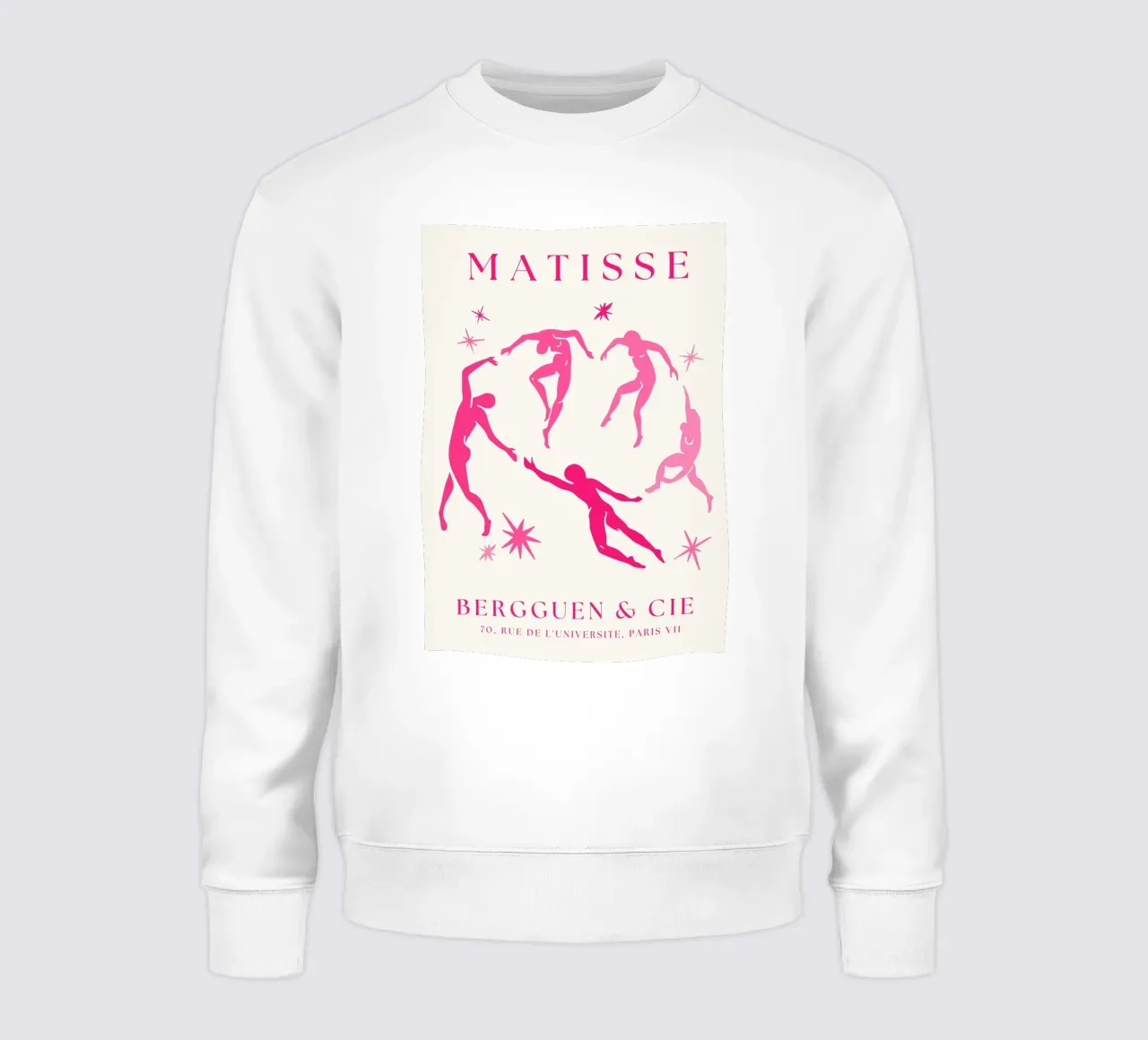 Henri Matisse rosa Tagliati uomini danzanti felpa da pdigitalprints