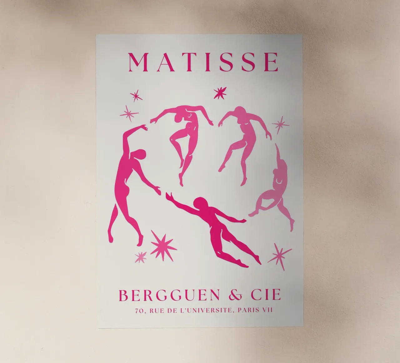 Henri Matisse rosa Tagliati uomini danzanti pellicola backlit da pdigitalprints