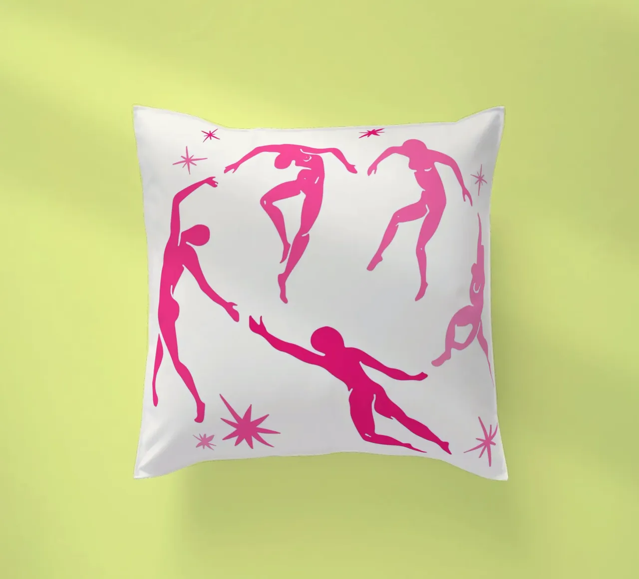 Henri Matisse rosa Tagliati uomini danzanti cuscino da pdigitalprints