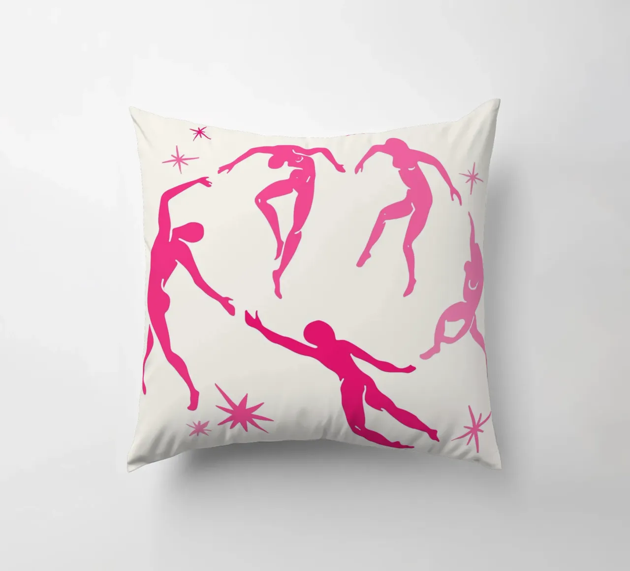 Henri Matisse rosa Tagliati uomini danzanti cuscino da pdigitalprints