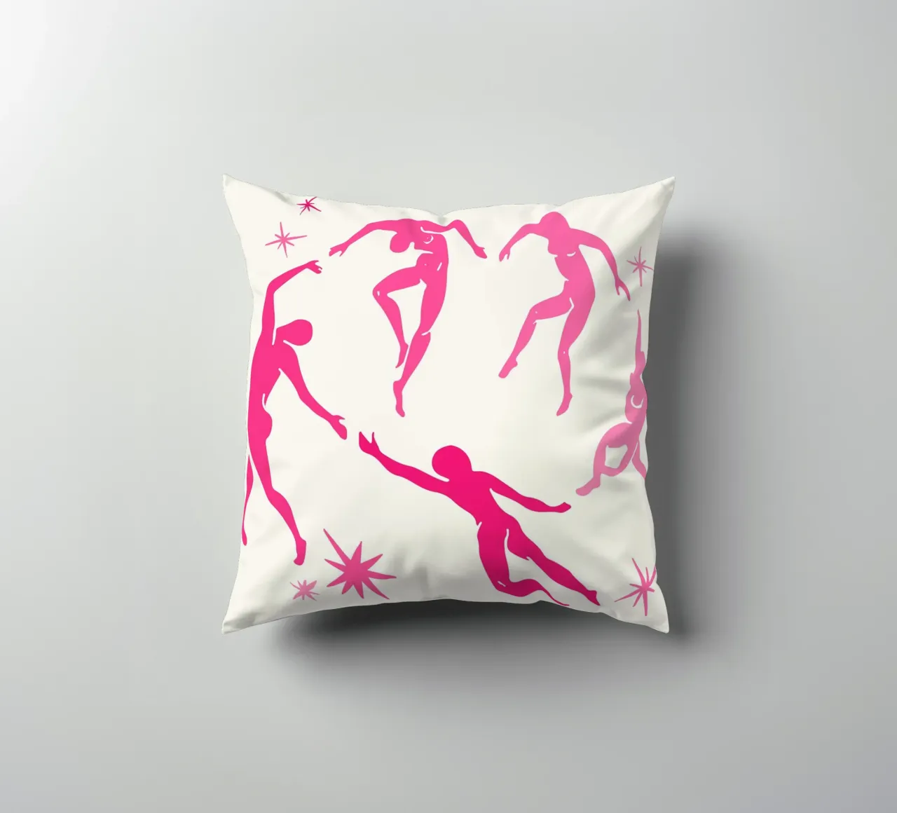 Henri Matisse rosa Tagliati uomini danzanti cuscino da pdigitalprints